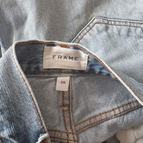 Frame Denim ultra high rise Barrel leg jeans size 26, color CLASH - Picture 6 of 12